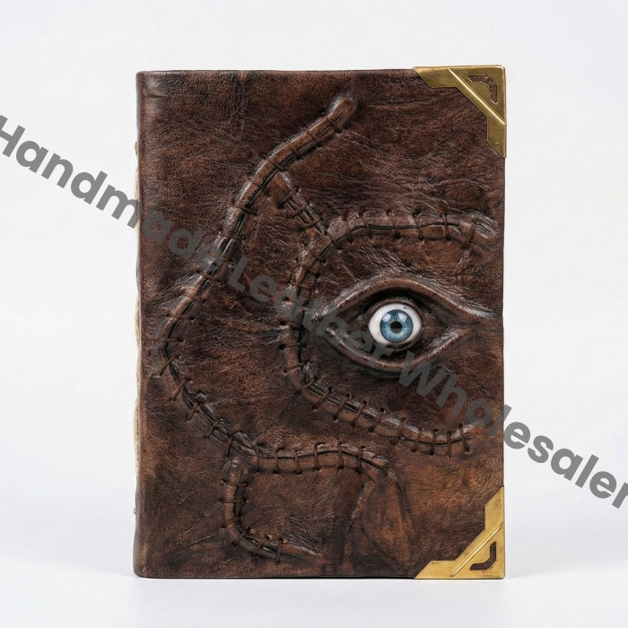 Hocus Pocus Leather Grimoire Journal: Handmade Deckle Edge Book of Shadows