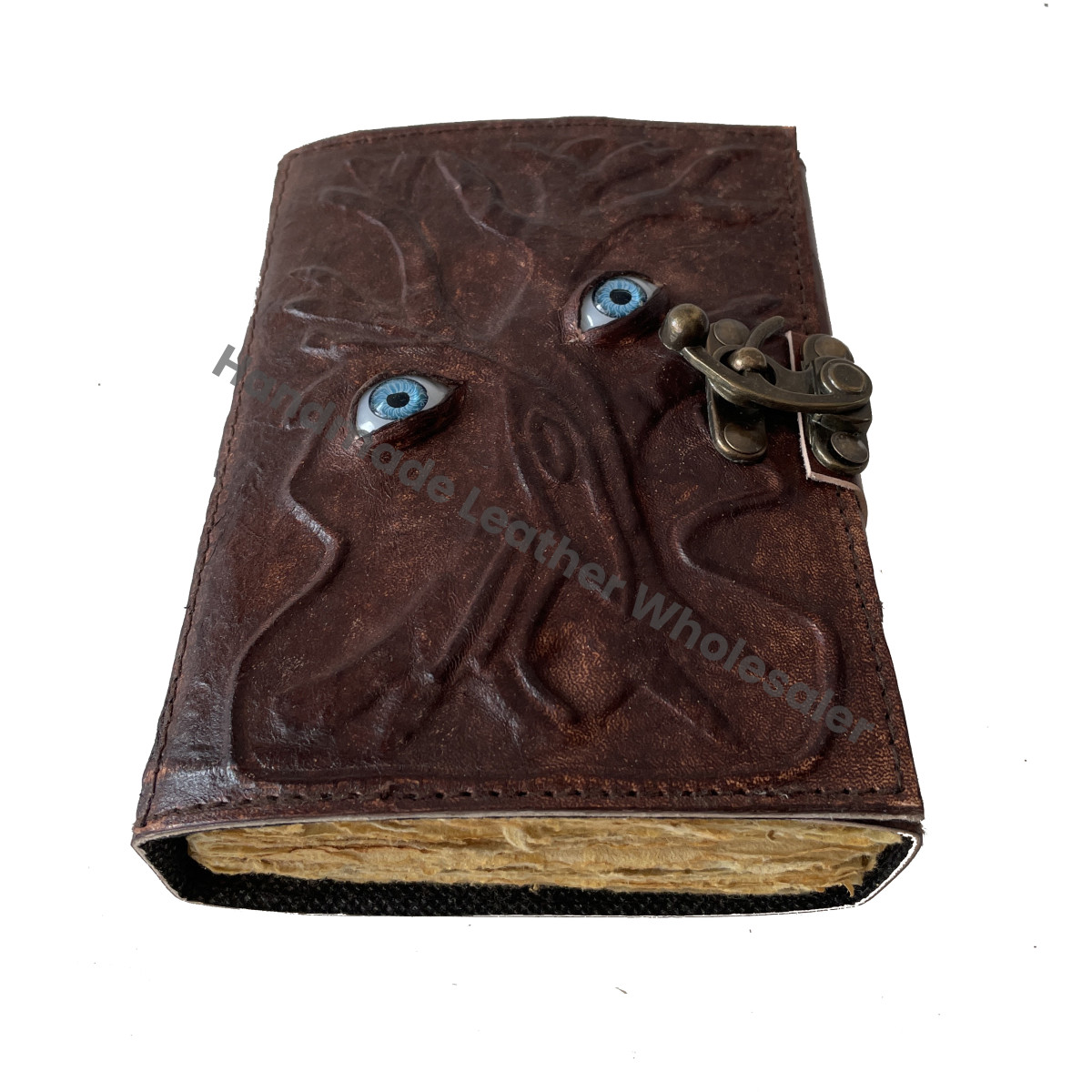 Hocus Pocus Spell Book Leather Hardcover Prop Gift for Halloween and Christmas Men Women Custom Logo Option