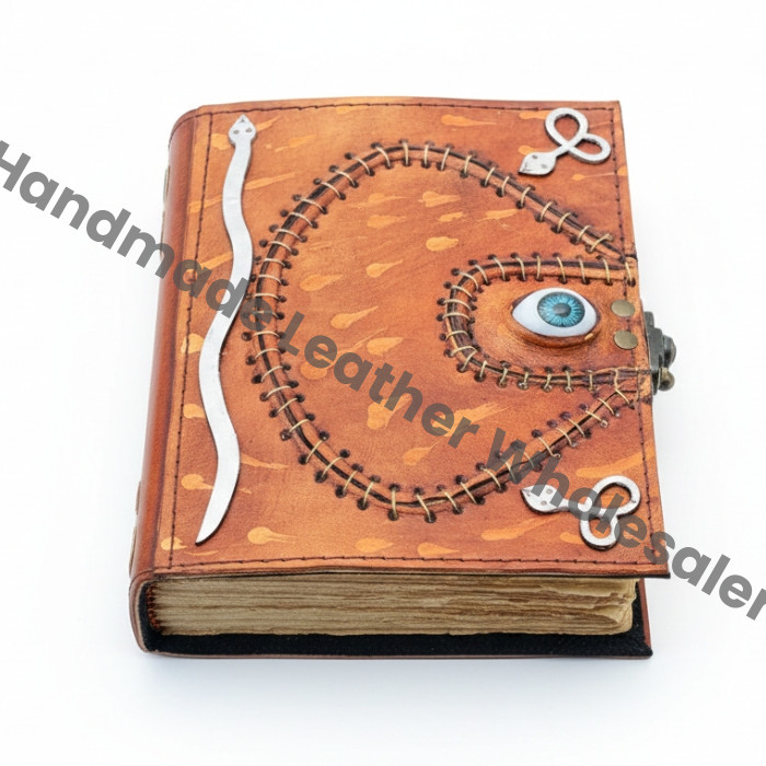 Hocus Pocus Spell Book: Leather Journal with Eye - Winifred Sanderson