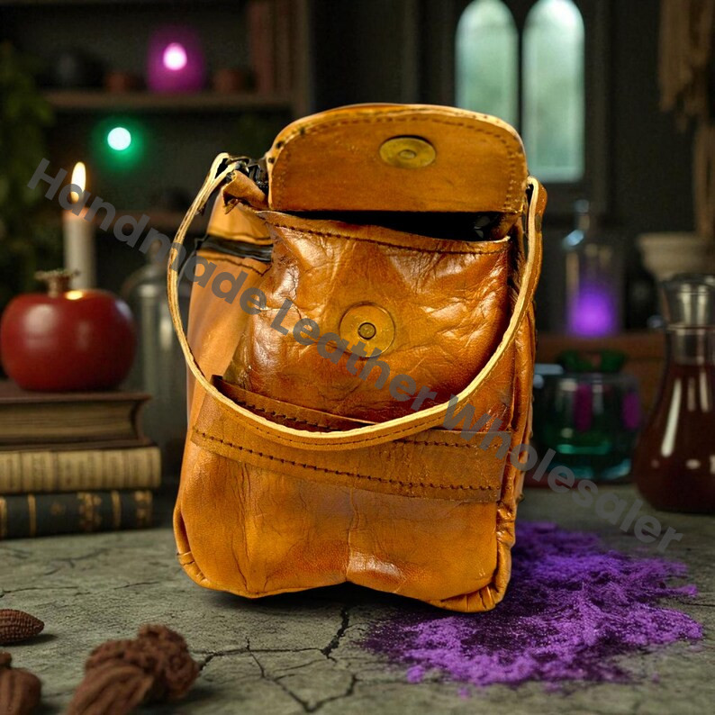 Hocus Pocus Toiletry Bag: Leather Travel Organizer, Halloween Decor