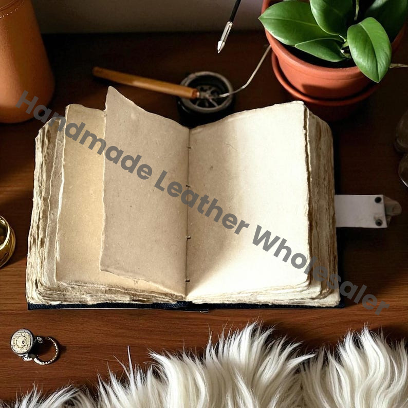 Large Mushroom Leather Grimoire – Book of Shadows, Witchcraft Spellbook, Wiccan Pagan Journal, Gothic Witchy Magic Gift