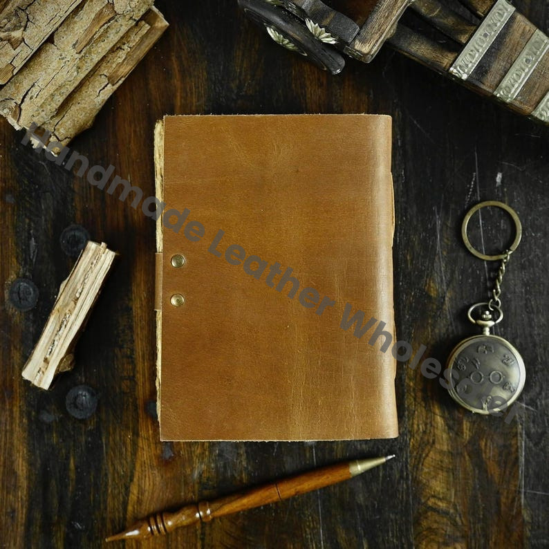Leather Book of Shadows Journal – Handmade Deckle Edge Paper