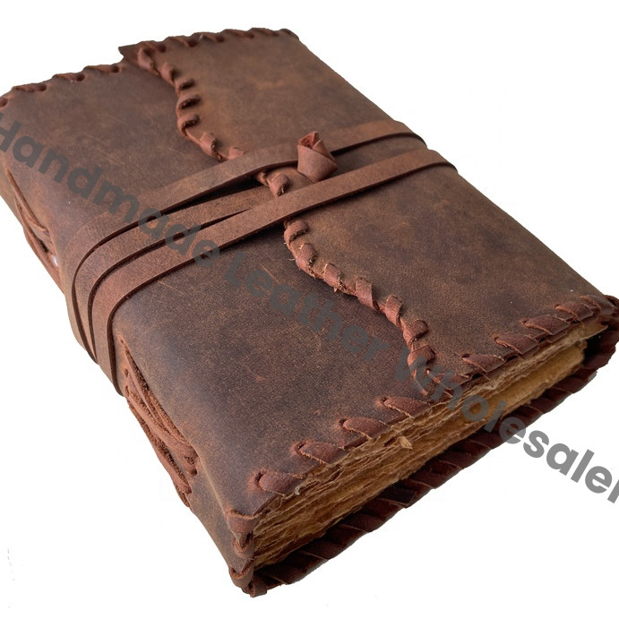 Leather Books Vintage Leather Journal Vintage Leather Bound Journal for Women Men Handmade Vintage Deckle Edge Paper
