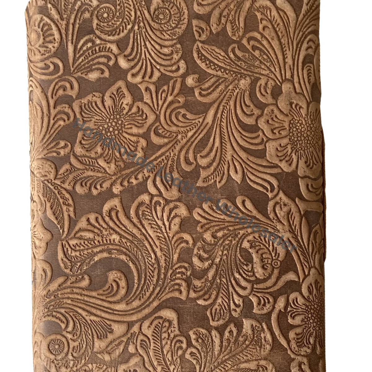Leather Bound Printed Journal Notebook Sketchbook Vintage Flora Embossed Eco-friendly Handmade Best Gift Valentine
