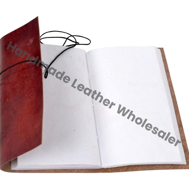 Leather Diary Hardcover Red Bound With Cord Sewing Binding Journal Notebook Leather Printed Address Book & Planner Personal