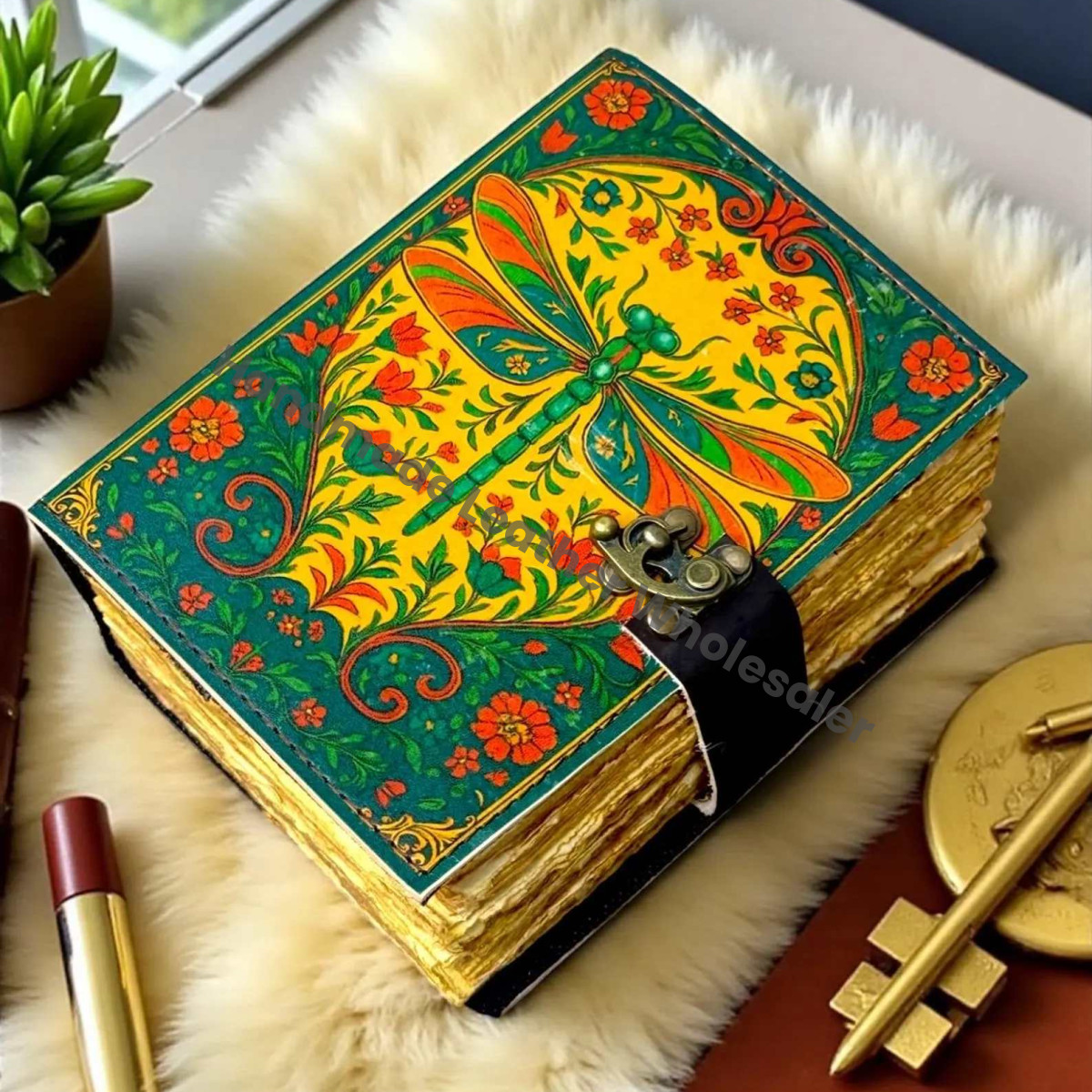 Leather Grimoire Journal – Gothic Book of Shadows | Refillable Witchcraft Spellbook | Wiccan Pagan Occult Notebook