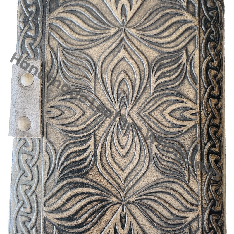 Leather Hardcover Book Shadows Spell Notebooks Journal Celtic Knot Handmade Personal Organizer Travel Artist Organizer Collage