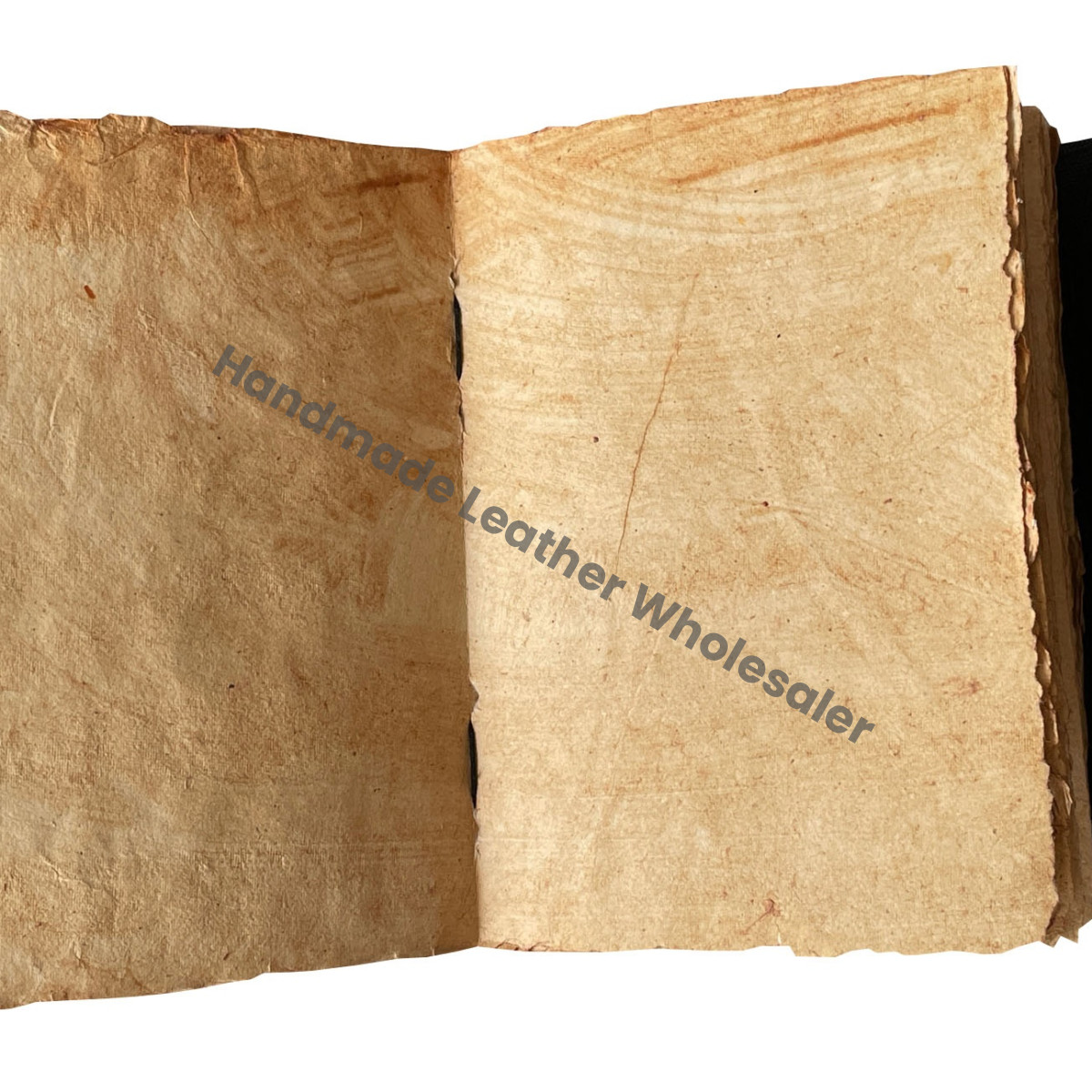 Leather Journal Book of Shadows Double Snake With 7 Stone Antique Design Unlined Deckle Edge Paper, Leather Blank Book