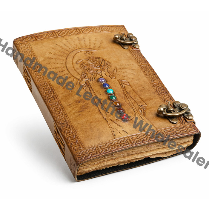 Leather Journal Book Seven Medieval Stone Embossed Handmade Book Of Shadows Notebook Office Diary College Book Poetry Book Sketch Book Deckle Paper