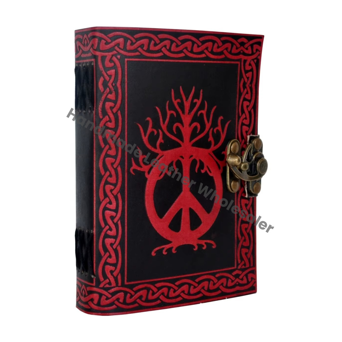 Leather Journal Diary Handmade Handcraft Peace of sign Note Book of shadows vintage antique writing planner Wiccan Journals