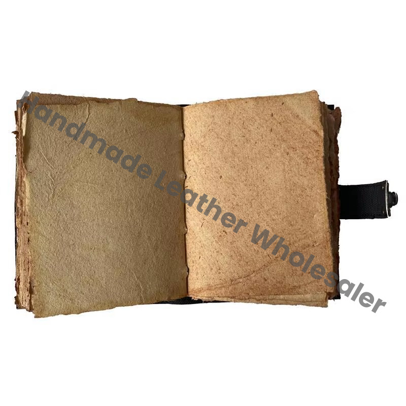 Leather Journal Hard Leather Cover Printed Wolf Book of Shadows Blank Notebook Office Supplies Gift Writing Pads