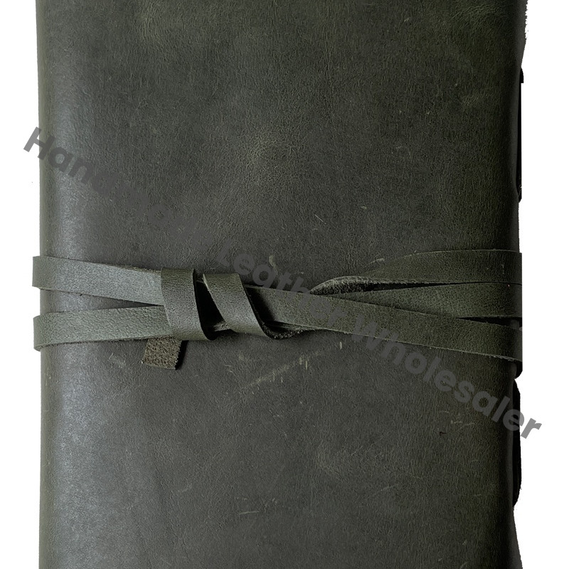 Leather Journal Notebook Handmade Stone Tan Wrap Bound Leather Journal Vintage Design Journal for Men Women Lined