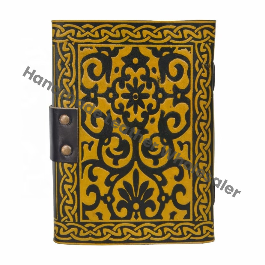 Leather Journal Peace of sign Vintage Bound Spells Diary Instagram photo album Handmade Note Book Writing Book Of Shadows