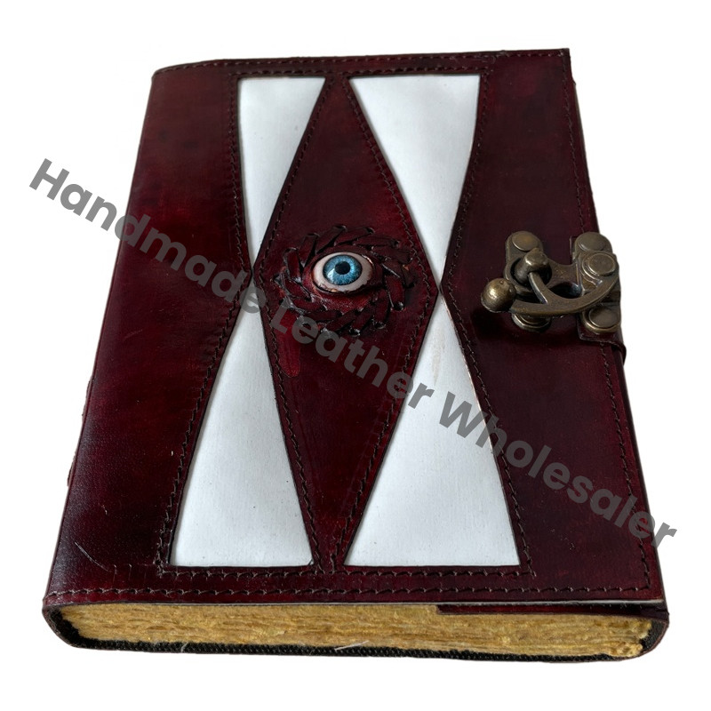Leather Journals Brown Vintage Bound Writing Planner Deckle Art Edge Eco-friendly Paper Handmade Gift Decor Wiccan Book Shadows