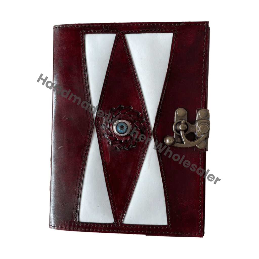 Leather Journals Brown Vintage Bound Writing Planner Deckle Art Edge Eco-friendly Paper Handmade Gift Decor Wiccan Book Shadows