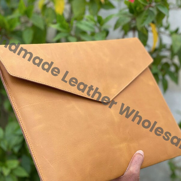 Leather MacBook Sleeve: Personalized Envelope Laptop Case