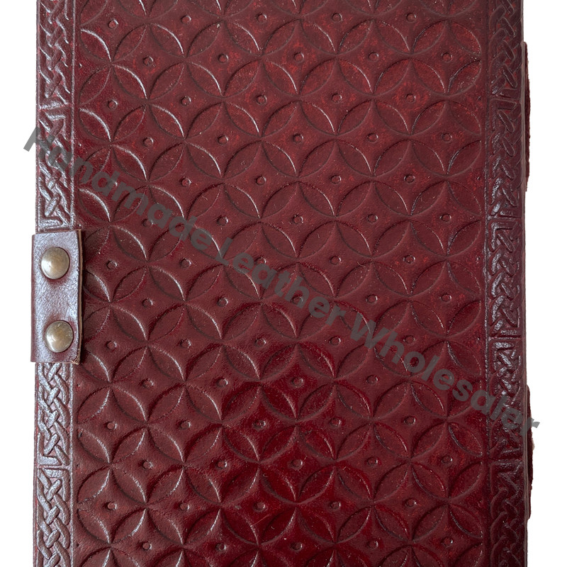 Leather Stone Journal Semi-Precious Lapis Lock Closure Sheets Handmade Deckle Edge Paper Blank Planner Travel Notebook Gift