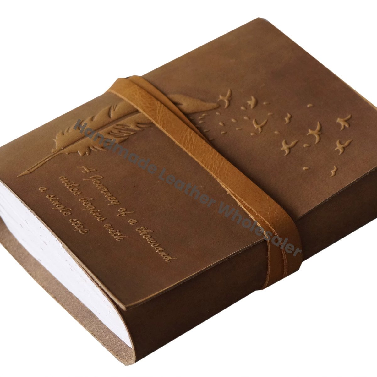 Leather Strap Bound Address Book Handmade Notebook Craft Unlined Eco-friendly Paper Book of Shadows Planner Blank Spells Gift