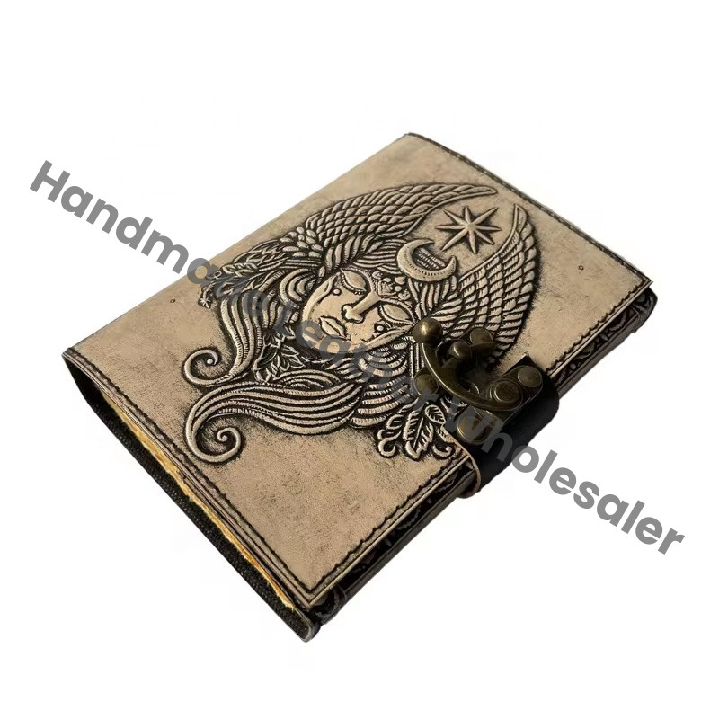Loard Shiva Personalized Journal Notebook Handmade Leather Journal Sketchbook Anniversary Gift for Her Celtic Antique Journal