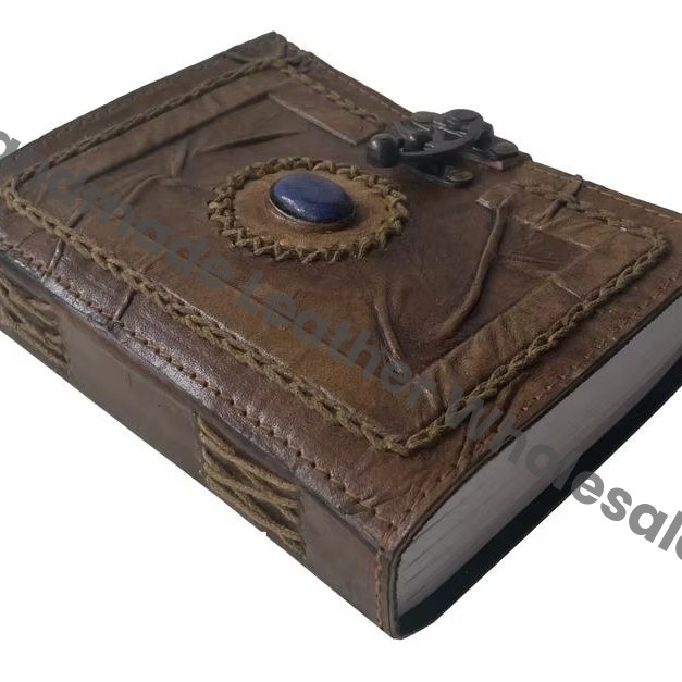 Luxury Business Custom Logo Printed Stone Charcoal Leather Hardcover Address Book Gift Cover Customized Organizer Journal