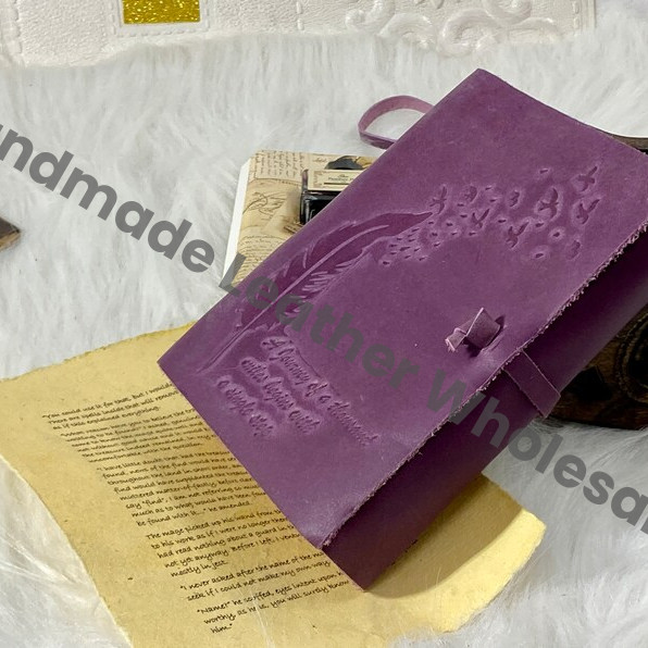 Moon Leather Grimoire Journal: Handmade Witchcraft Spellbook