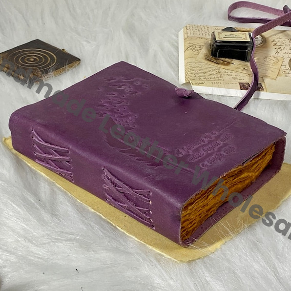 Moon Leather Grimoire Journal: Handmade Witchcraft Spellbook