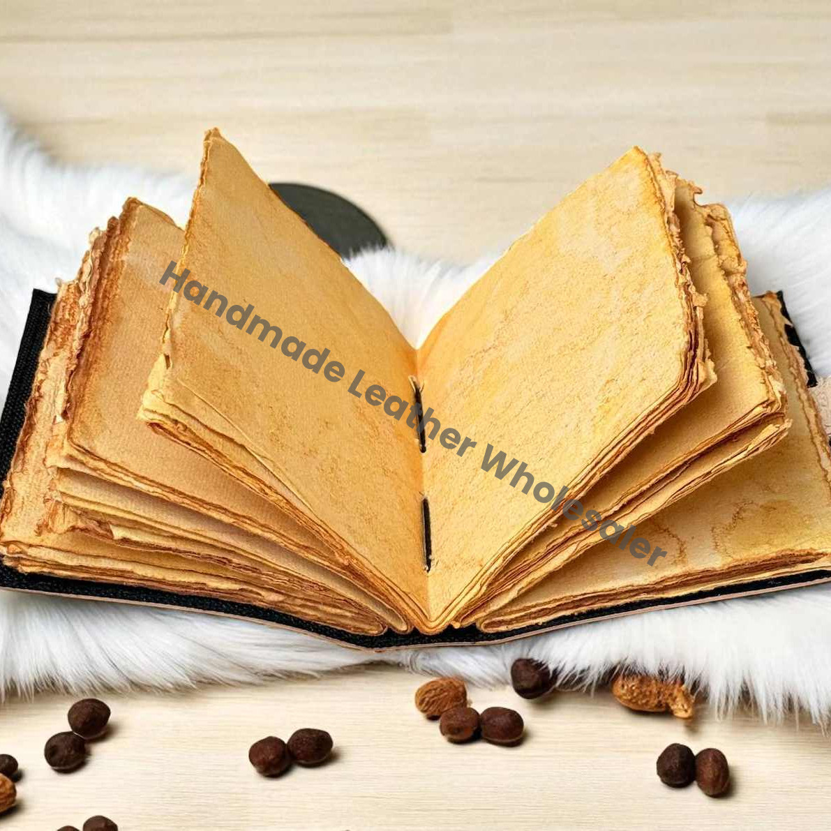 Peacock Leather Journal | Engraved Handmade Diary, Sketchbook