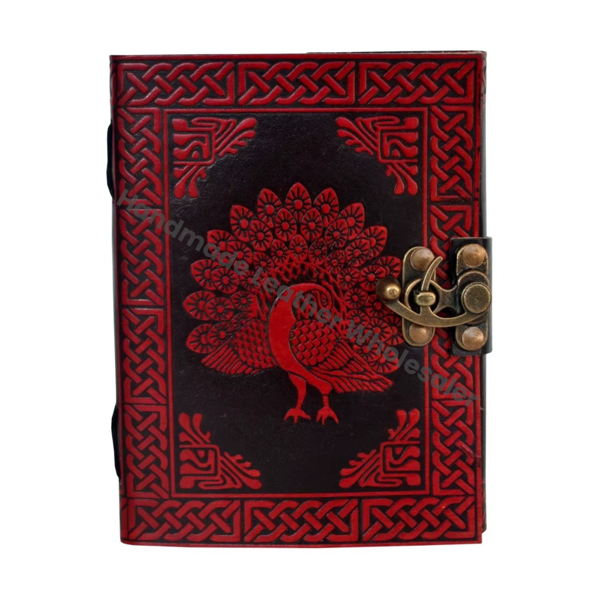 Peacock Leather Spiral Bound Hardcover Journal Sketchbook Vintage Grimoire Handmade Women Large Supplies Diary Planner Traveler
