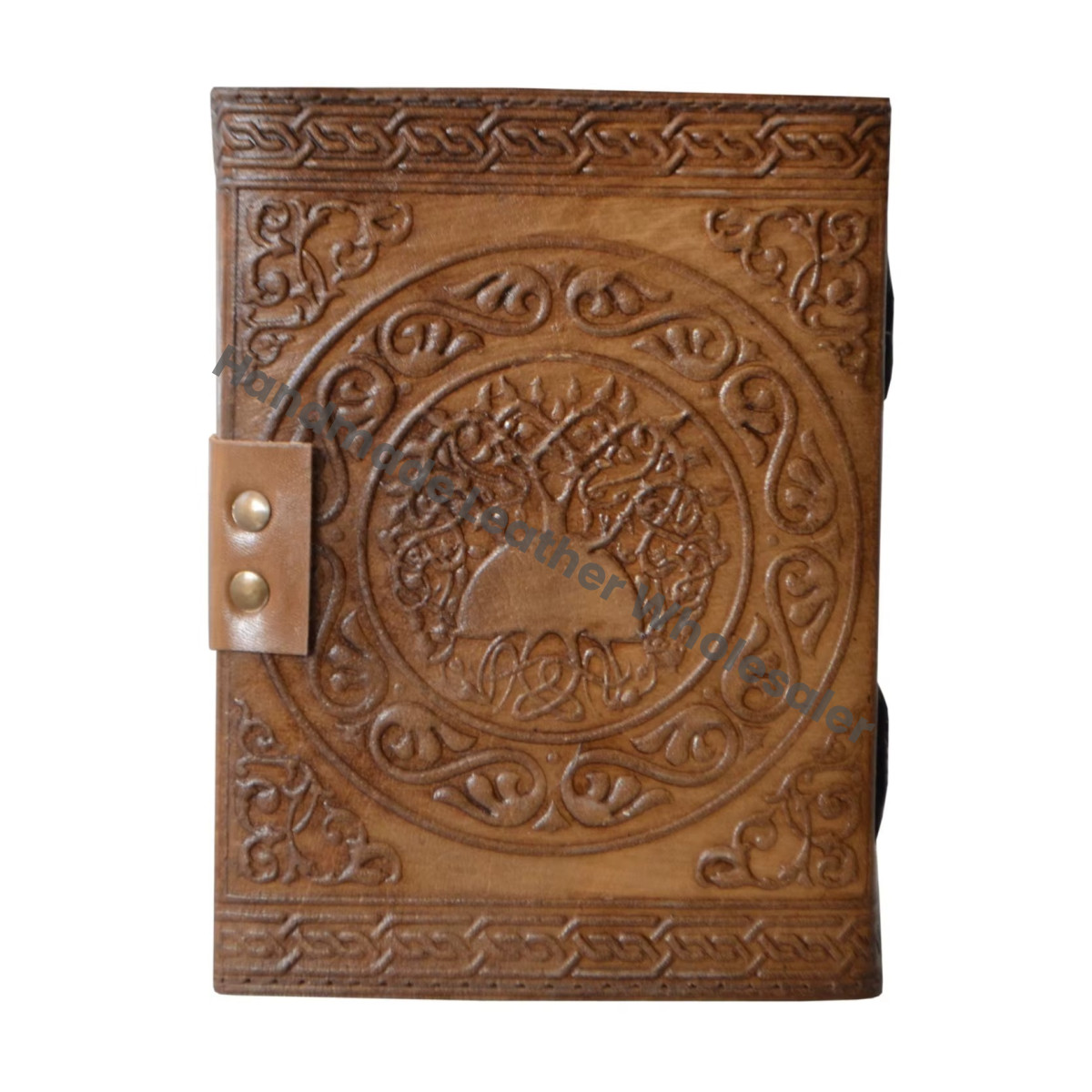 Pentagram Leather Journal Handmade Vintage Charcoal Spiral Travel  Hardcover Personal Organizer Planner