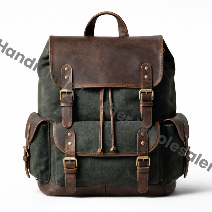 Personalize Leather Backpack, Rucksack Travel Backpack, Roll Top Backpack, Laptop Bag, Unisex Bag For Valentines gift, School College Bag