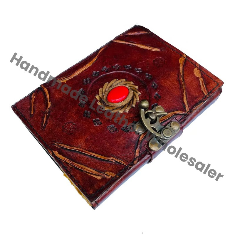 Personalized Handmade Vintage Genuine Brown Leather Travel Journal Custom Leather Notebook High Quality Planner Gift Hardcover
