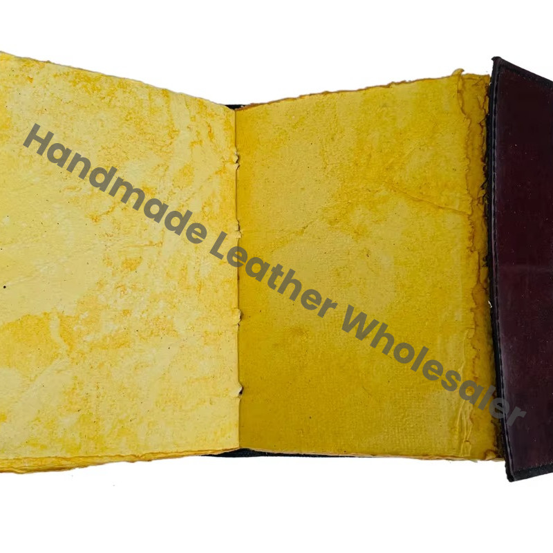Personalized Handmade Vintage Genuine Brown Leather Travel Journal Custom Leather Notebook High Quality Planner Gift Hardcover