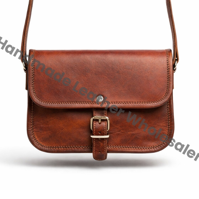 Personalized Leather Crossbody Bag: Monogram Travel Purse, Sling Satchel
