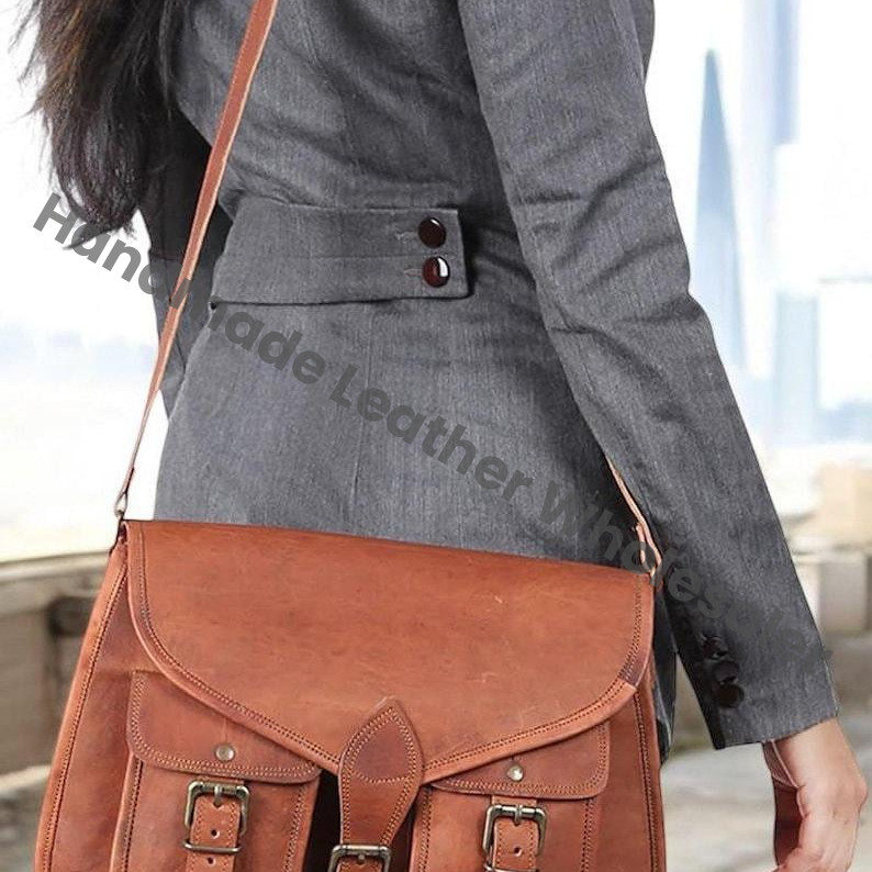 Personalized Leather Crossbody Bag: Monogram Travel Purse, Valentines Gift