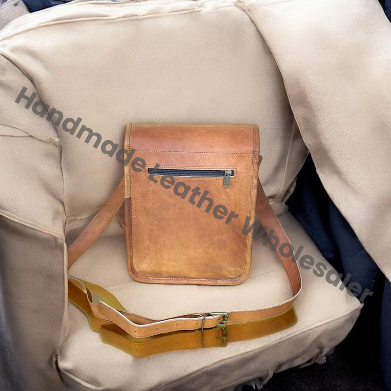 Personalized Leather Crossbody Tablet Bag: Satchel