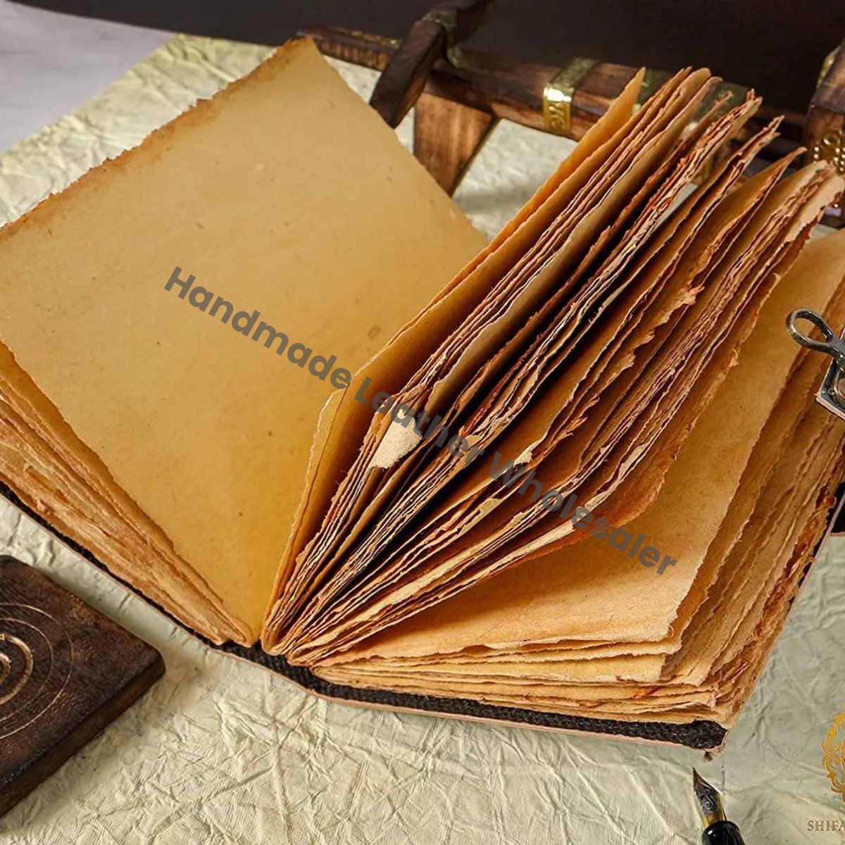 Personalized Leather Dragon Journal: Celtic Print Book of Shadows