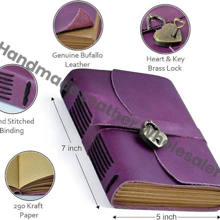 Personalized Leather Journal for Women Diary with Lock and Key Lined Journal- Gift for women Anniversary Gifts Daily Diary