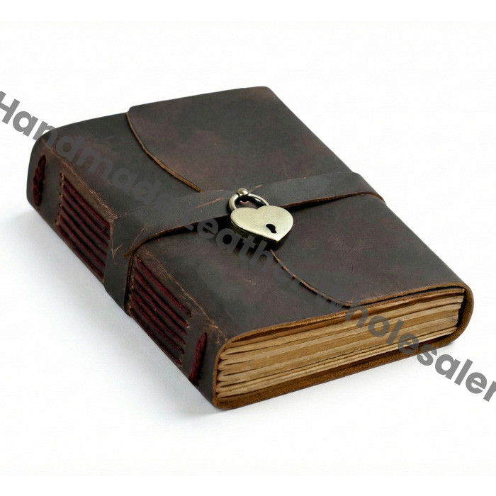 Personalized Leather Journal Notebook - Gift for women Diary with Lock and Key - Anniversary Gifts Personalized  Gift for Him or her