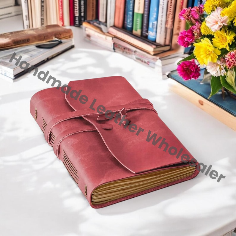 Personalized Leather Journal with Name –Engraved Handmade Writing Notebook, Lined Travel Diary Gift for Men Women Custom Leather Book