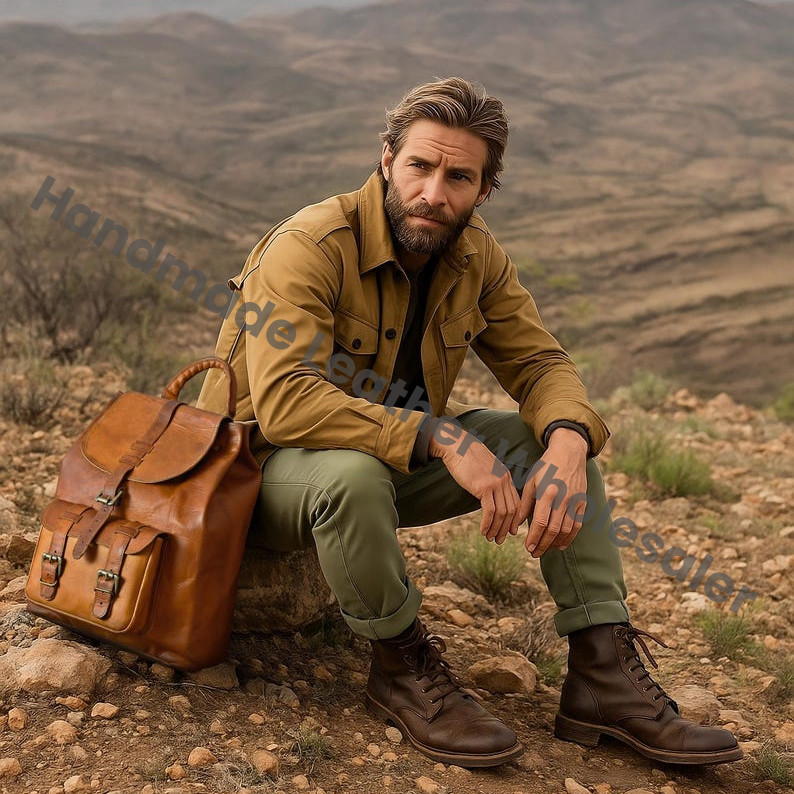 Personalized Leather Messenger Bag: Distressed Laptop Briefcase, Tablet Satchel