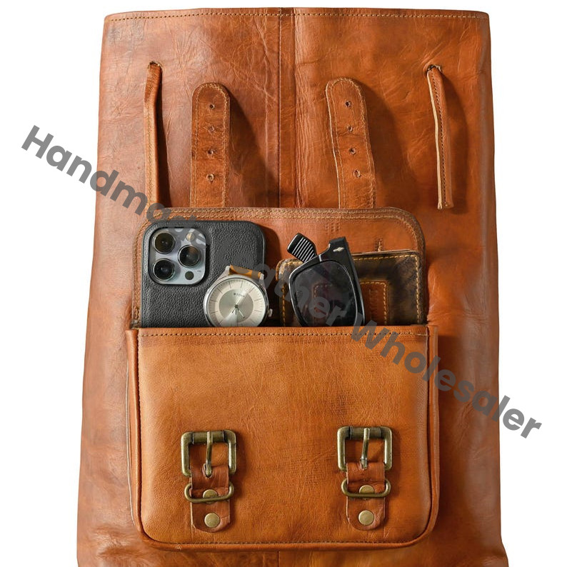 Personalized Leather Messenger Bag: Distressed Laptop Briefcase, Tablet Satchel