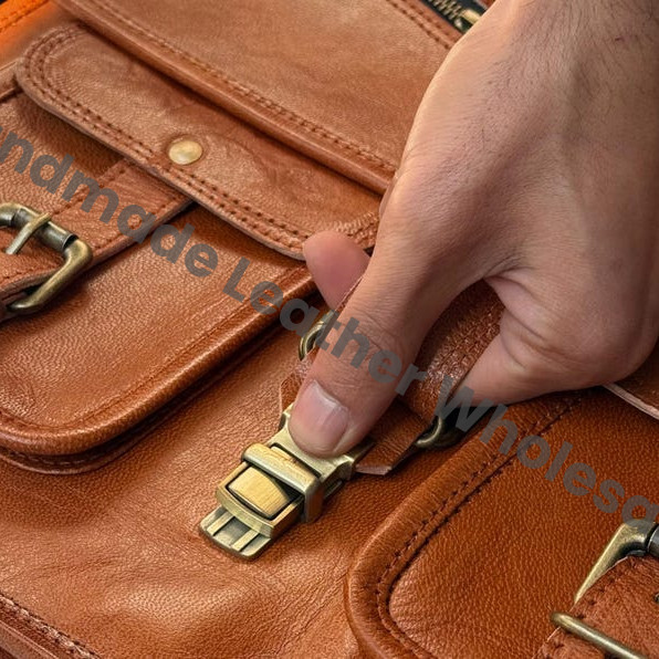 Personalized Leather Messenger Bag: Vintage Brown Crossbody Laptop Briefcase Messenger Bag Gifts