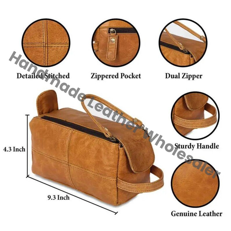 Personalized Leather Toiletry Bag: Engraved Dopp Kit, Groomsmen Gift