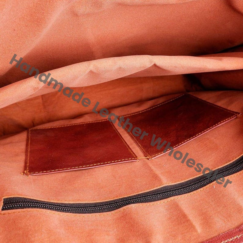 Personalized Leather Tote Bag: Monogram Travel Purse, Gifts for Women