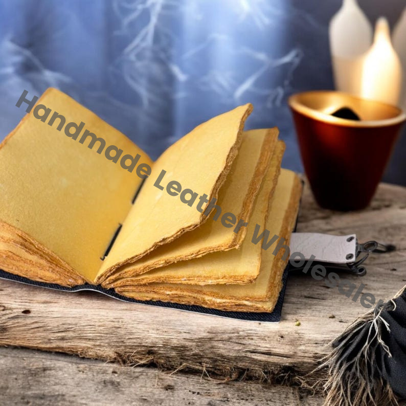 Raven & Owl Leather Journal: Vintage Grimoire, Book of Shadows