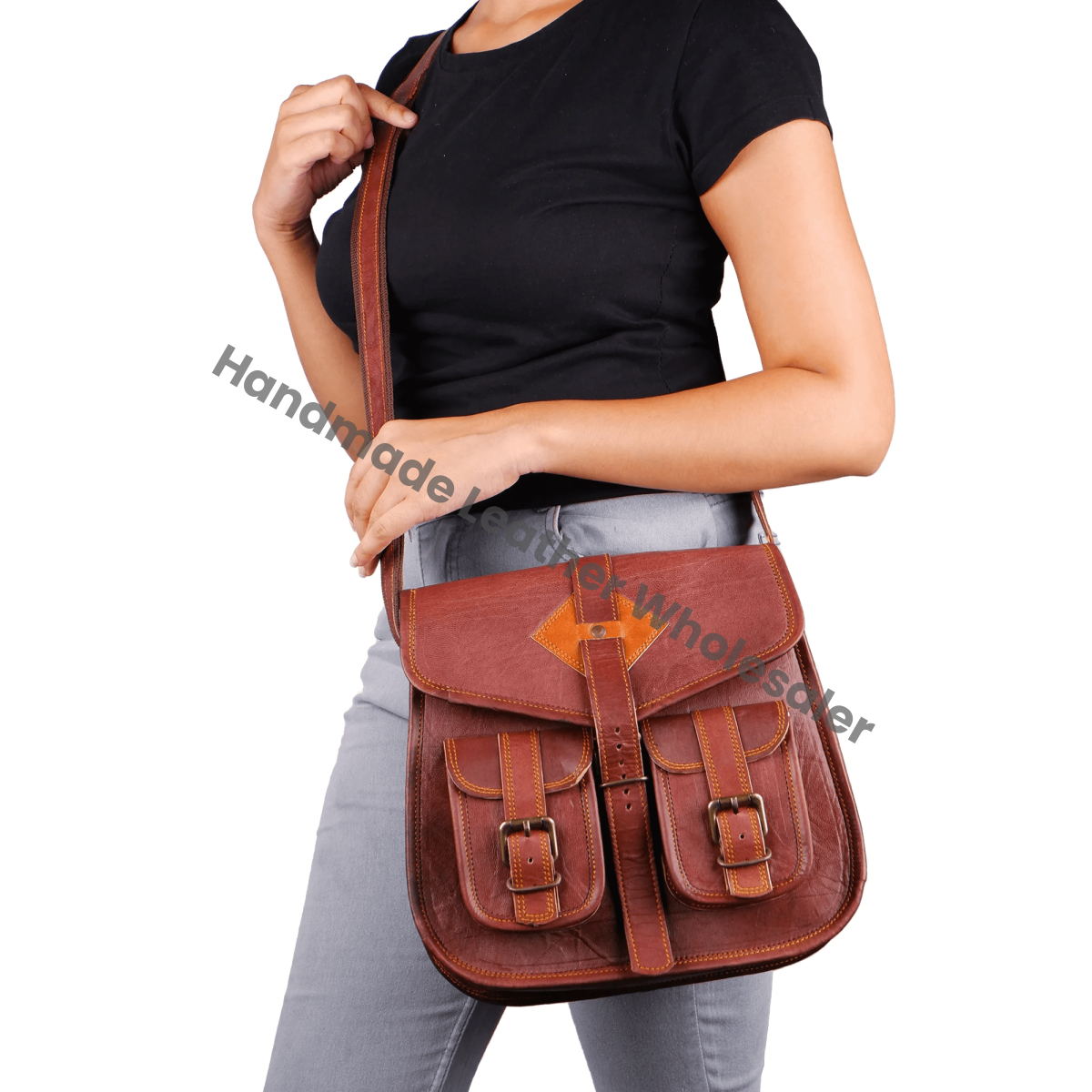 Real Leather Satchel Bag For Women