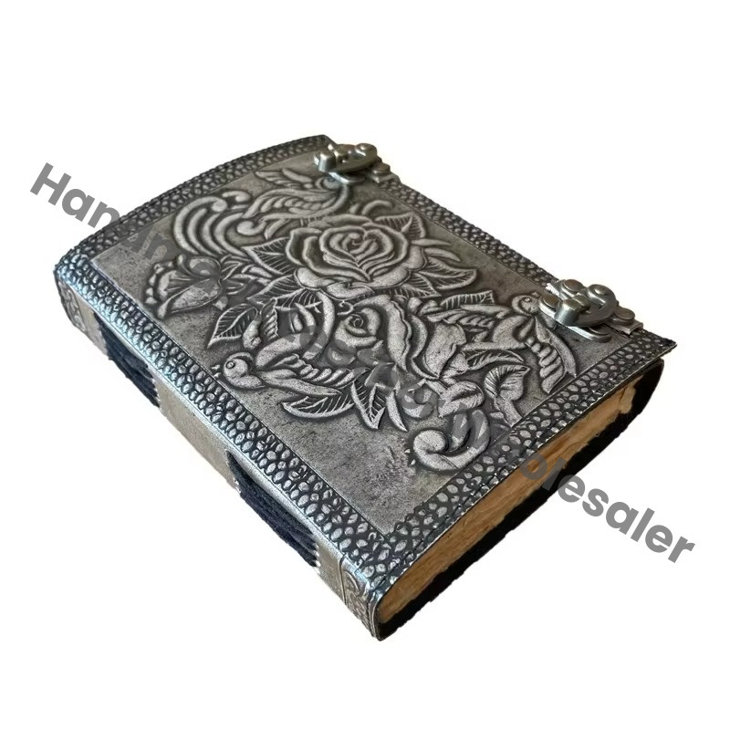Rose Flower Book of Shadows Hardcover Wholesaler Notebooks Classic Vintage Spell Books Sketchbook Gift for Women Artist Diary