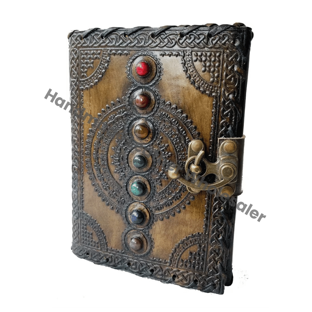Seven Stone Custom Design Personalize Vintage Leathers Journal Shadows Antique Hardcover Diary Deckle Edge Papers