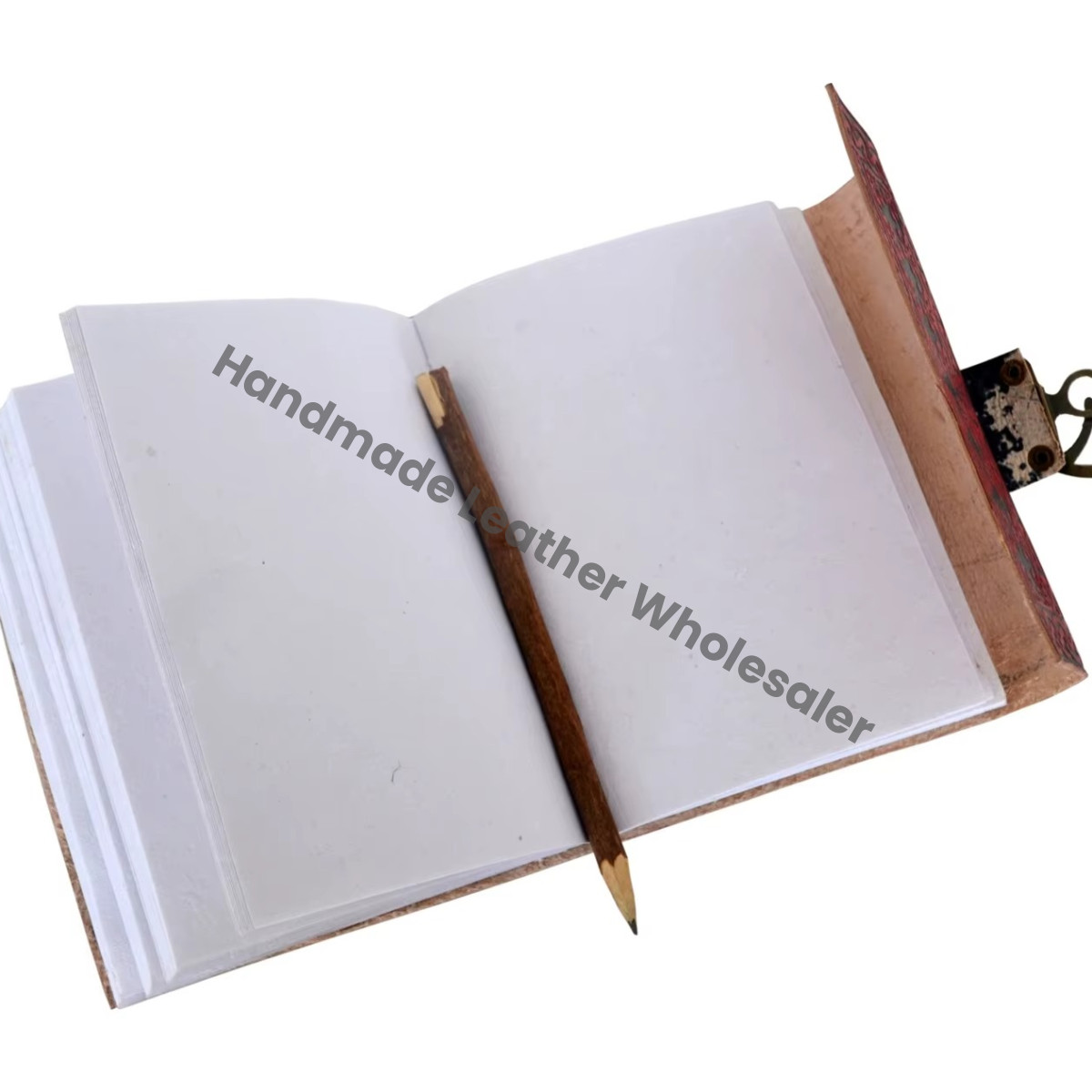 Skull Leather Journal Large Book of Spell Vintage Handmade RED Notebooks Woman Sketchbook Drawing Planner Supplies Diary