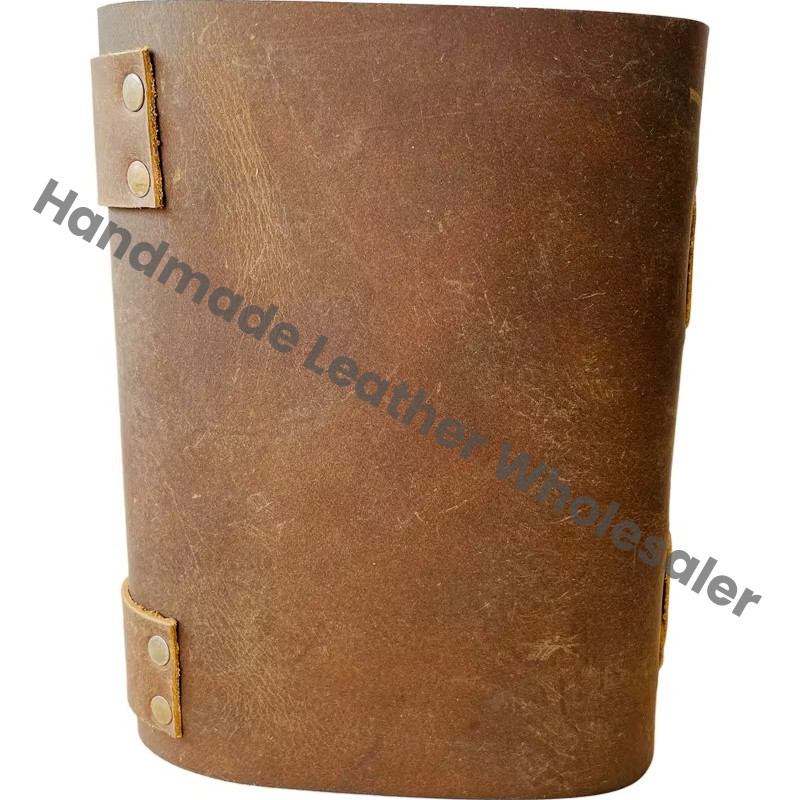 Soft Book Journal Gifts Unlined Deckle Paper High Quality Spiral Bound Leather Decor Writing Box Journal Gifts